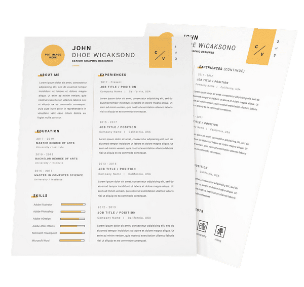Two-Page Resume Search Opportunities