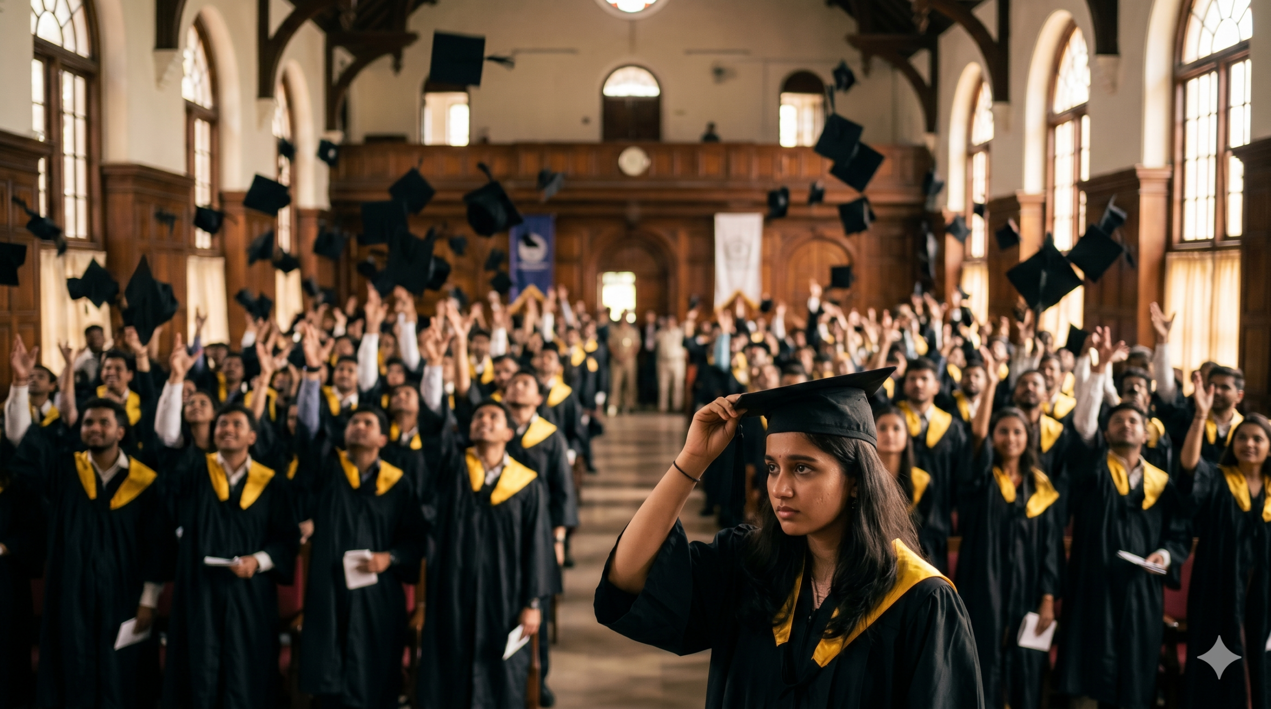 Indian graduates at convocation facing the country's employability skills gap in 2026