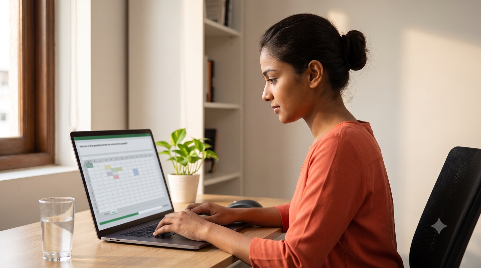GY SAT — Excel Practice Candidate practising Excel assessment questions on GroYouth's GY SAT platform