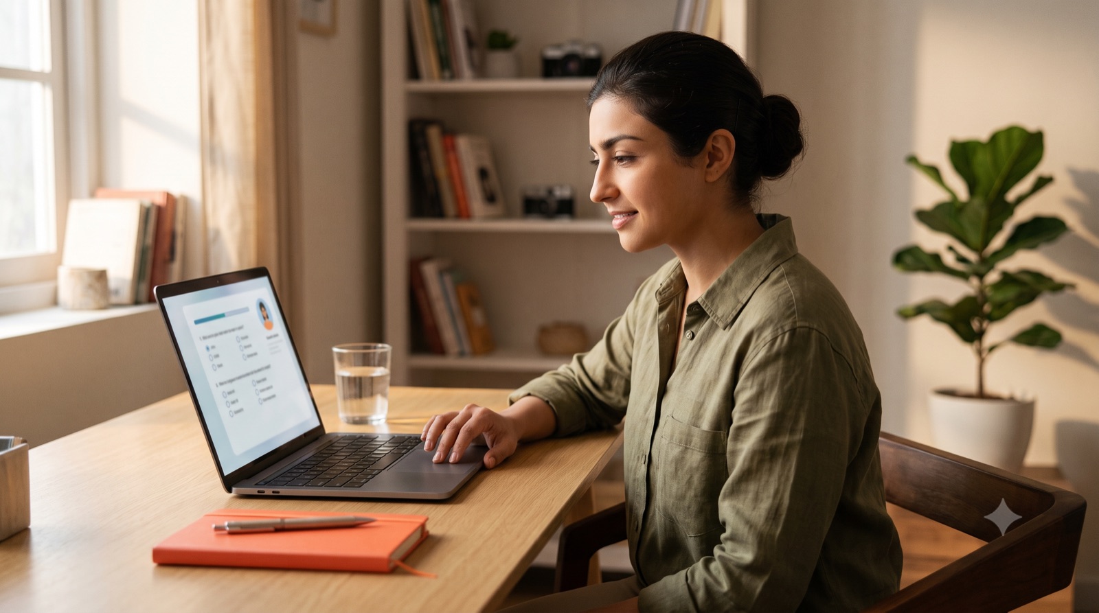 GY SAT — Soft Skills Assessment Indian candidate taking GroYouth's GY SAT soft skills assessment on a laptop